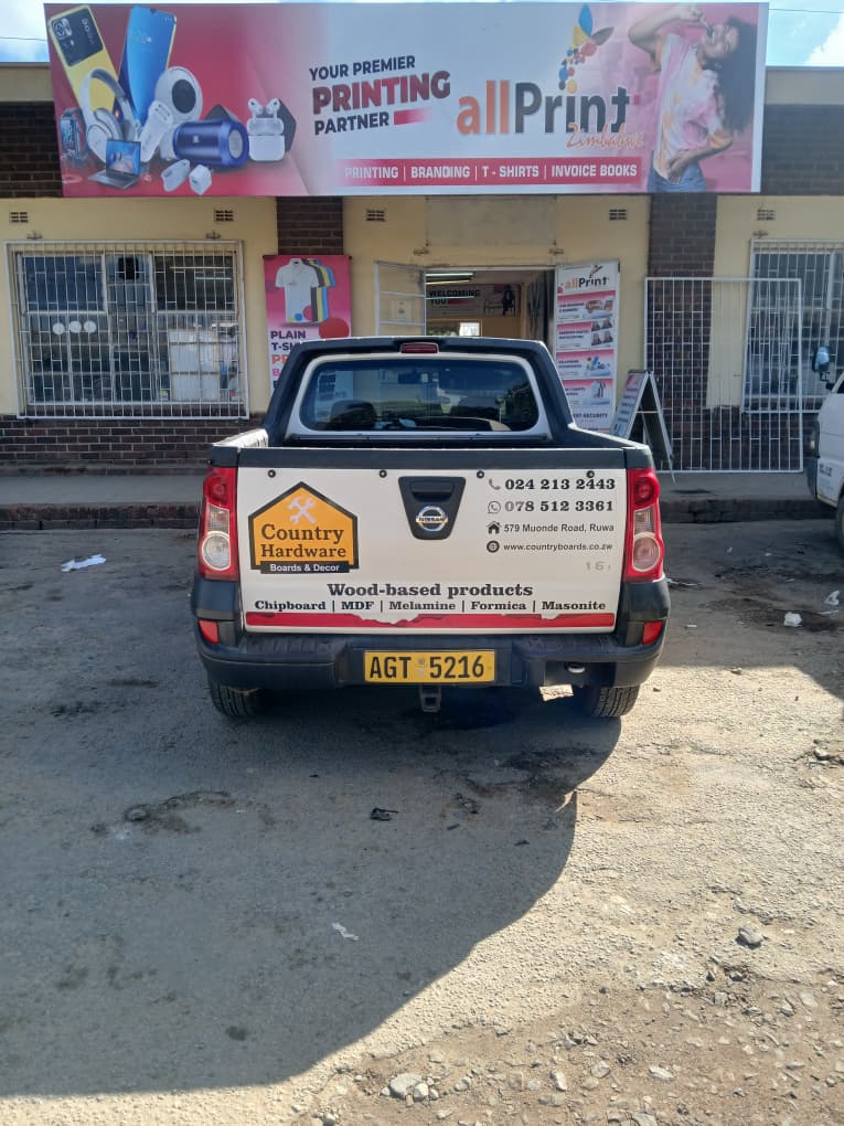 Country Hardware bakkie wrap